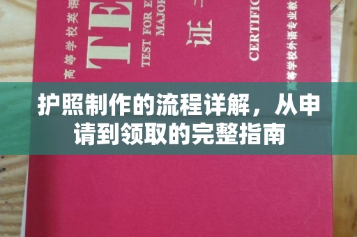 特克斯护照制作的流程详解，从申请到领取的完整指南