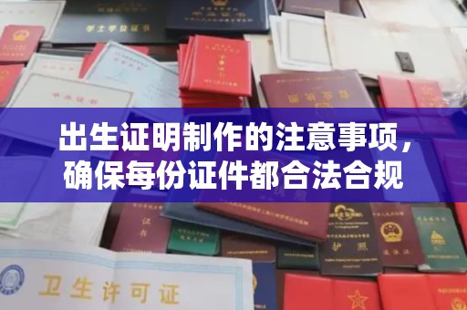 特克斯出生证明制作的注意事项，确保每份证件都合法合规