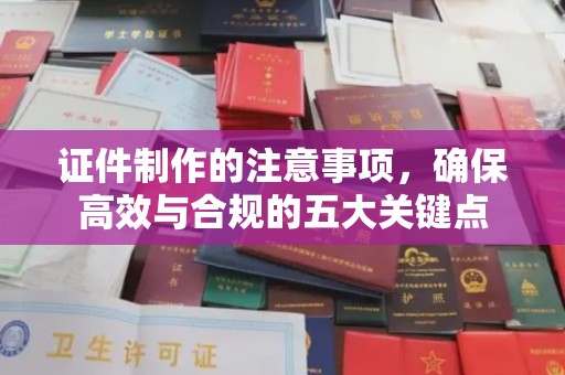特克斯证件制作的注意事项，确保高效与合规的五大关键点
