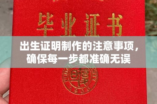 特克斯出生证明制作的注意事项，确保每一步都准确无误