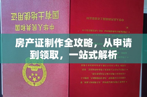 特克斯房产证制作全攻略，从申请到领取，一站式解析