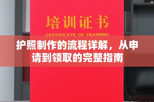 特克斯护照制作的流程详解，从申请到领取的完整指南